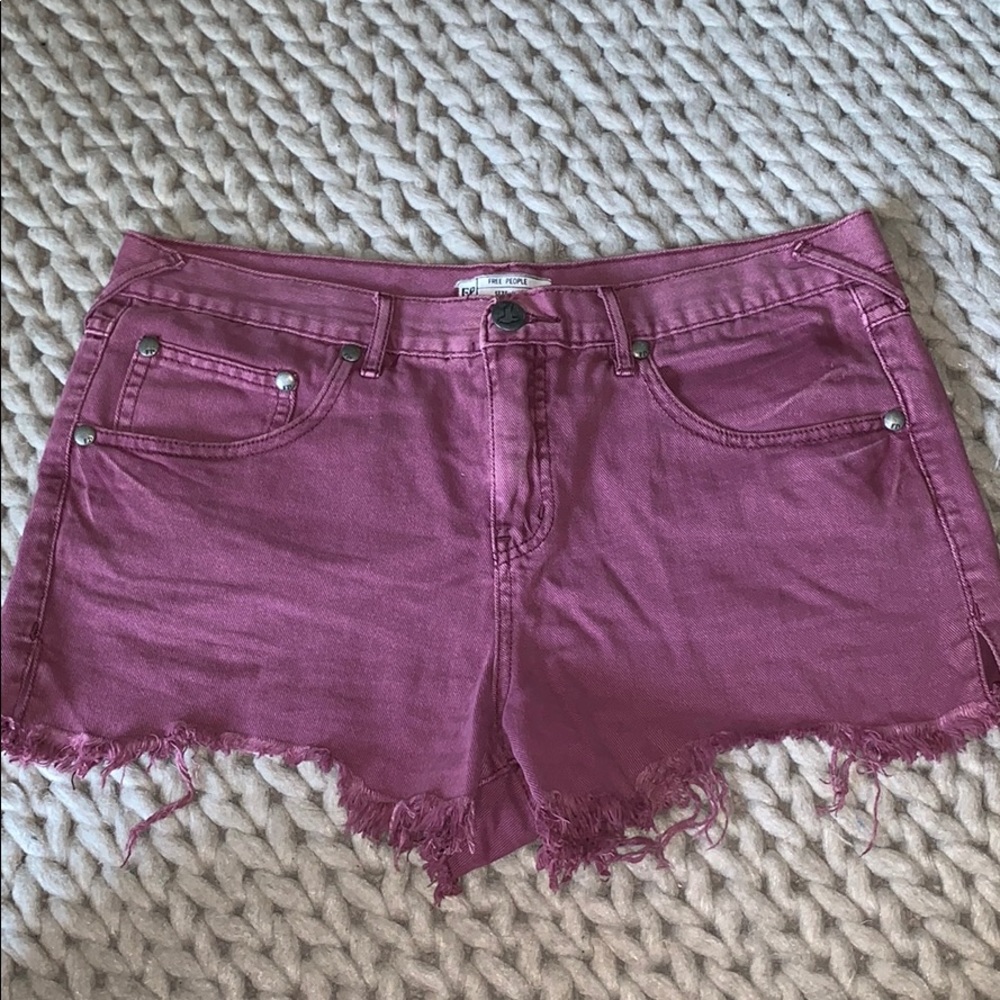Free People jean shorts